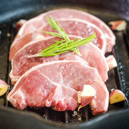 Lamb Leg Steaks Marinated 4x150g (Per Pack) TheButchersShop